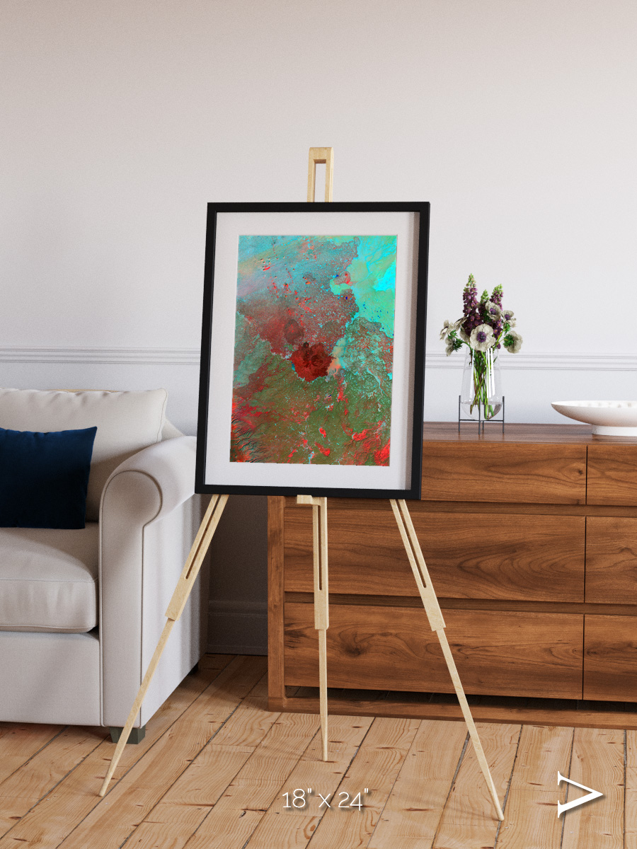 Shifting Dunes, The Syrian Desert Framed & Mounted Print