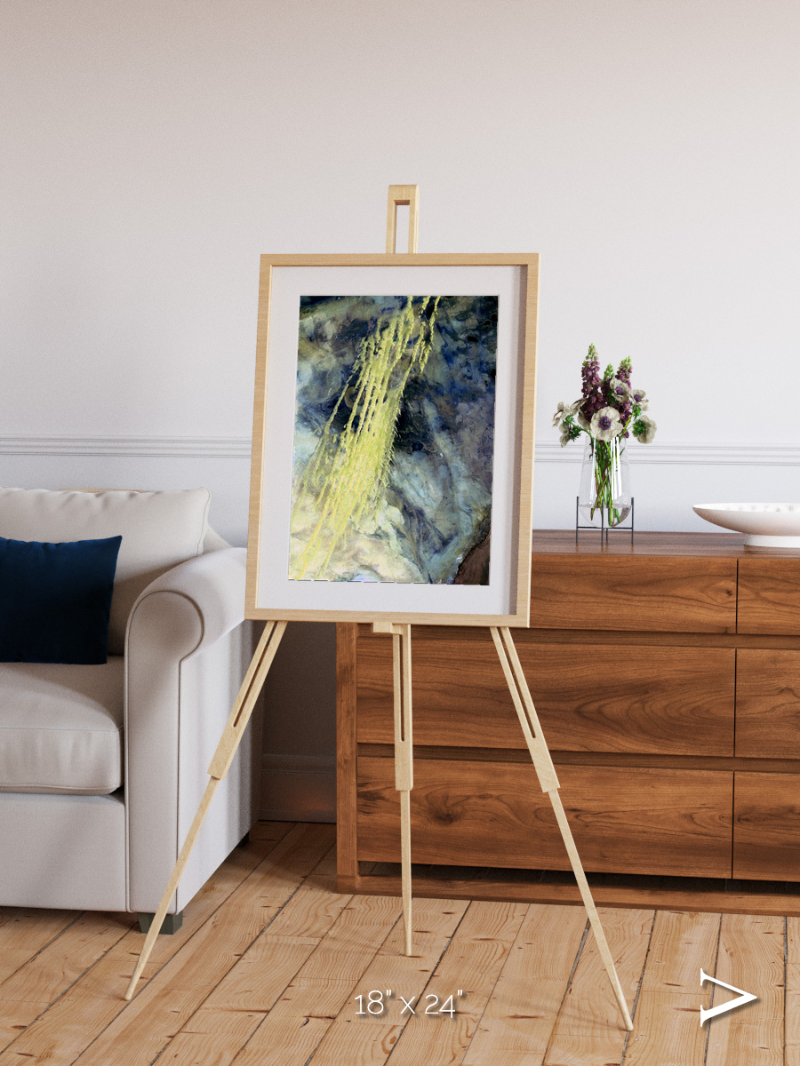 Shifting Sands, Algerian Abstract Framed & Mounted Print
