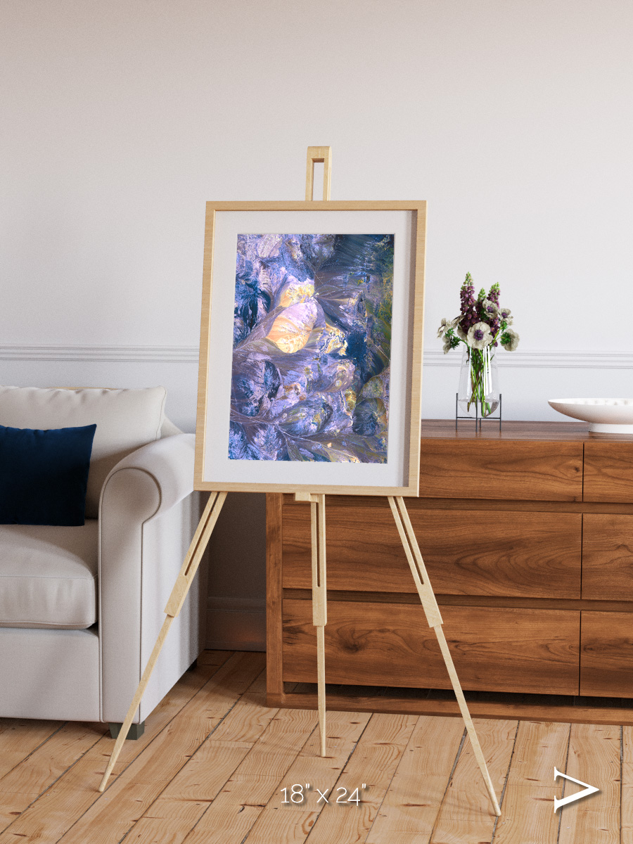 Heat Scars, Andes Framed & Mounted Print