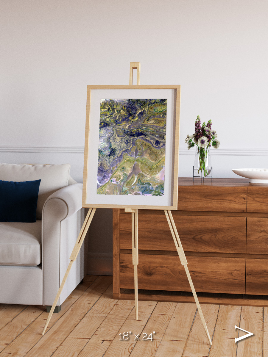 Mineral Horizons, Anti-Atlas Framed & Mounted Print
