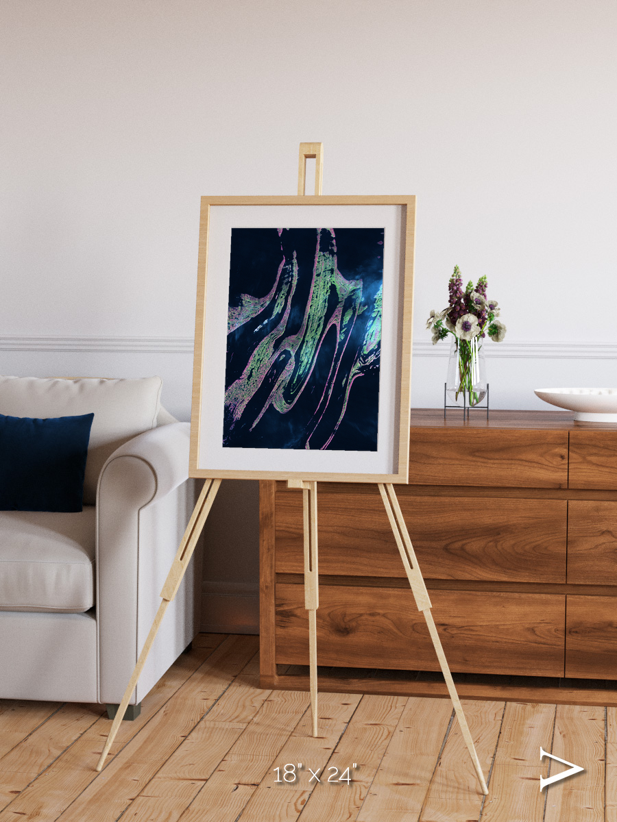 Painted Archipelago, Belcher Islands Framed & Mounted Print