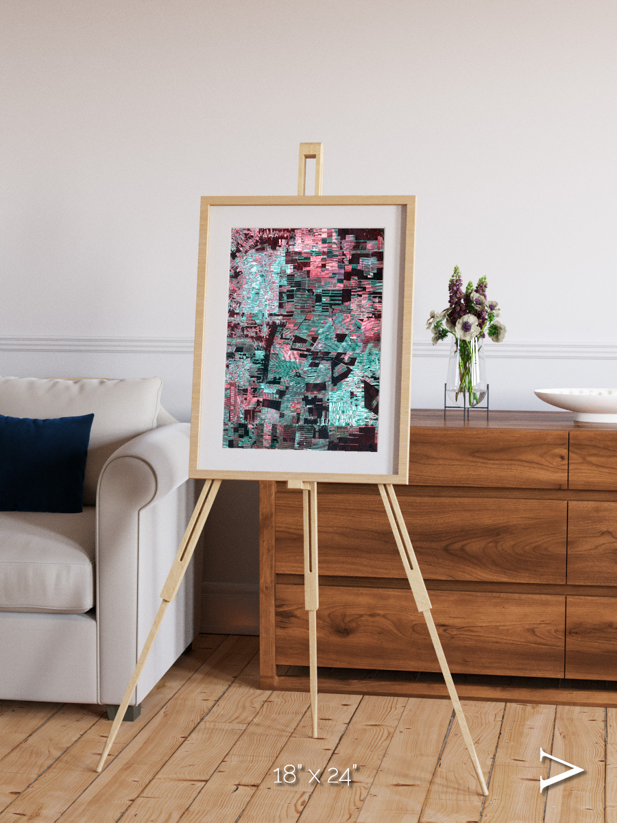 Fractured Canopy, Bolivia Framed & Mounted Print