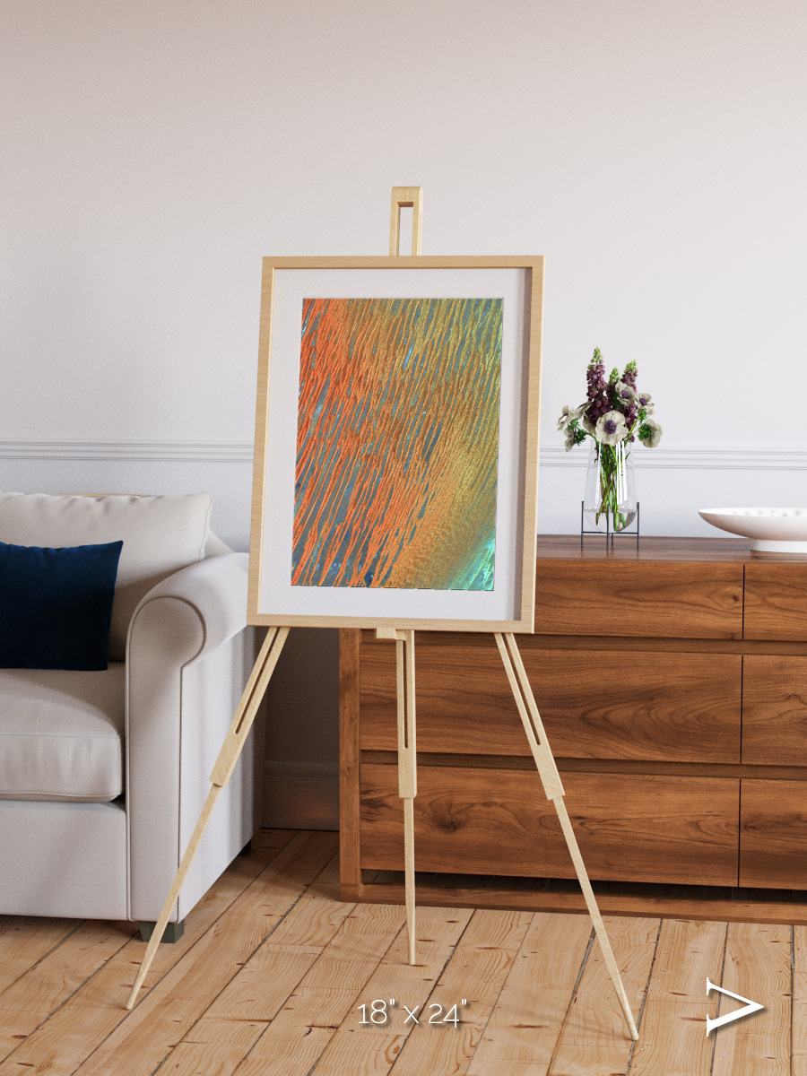Windwritten Sands, Erg Chech Framed & Mounted Print