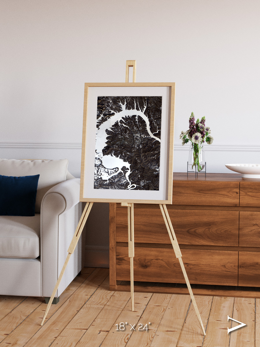 Dragon Lake, Siberia Framed & Mounted Print