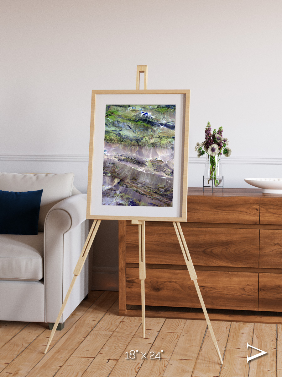 Arid Mosaic, Edrengiyn Nuruu Framed & Mounted Print
