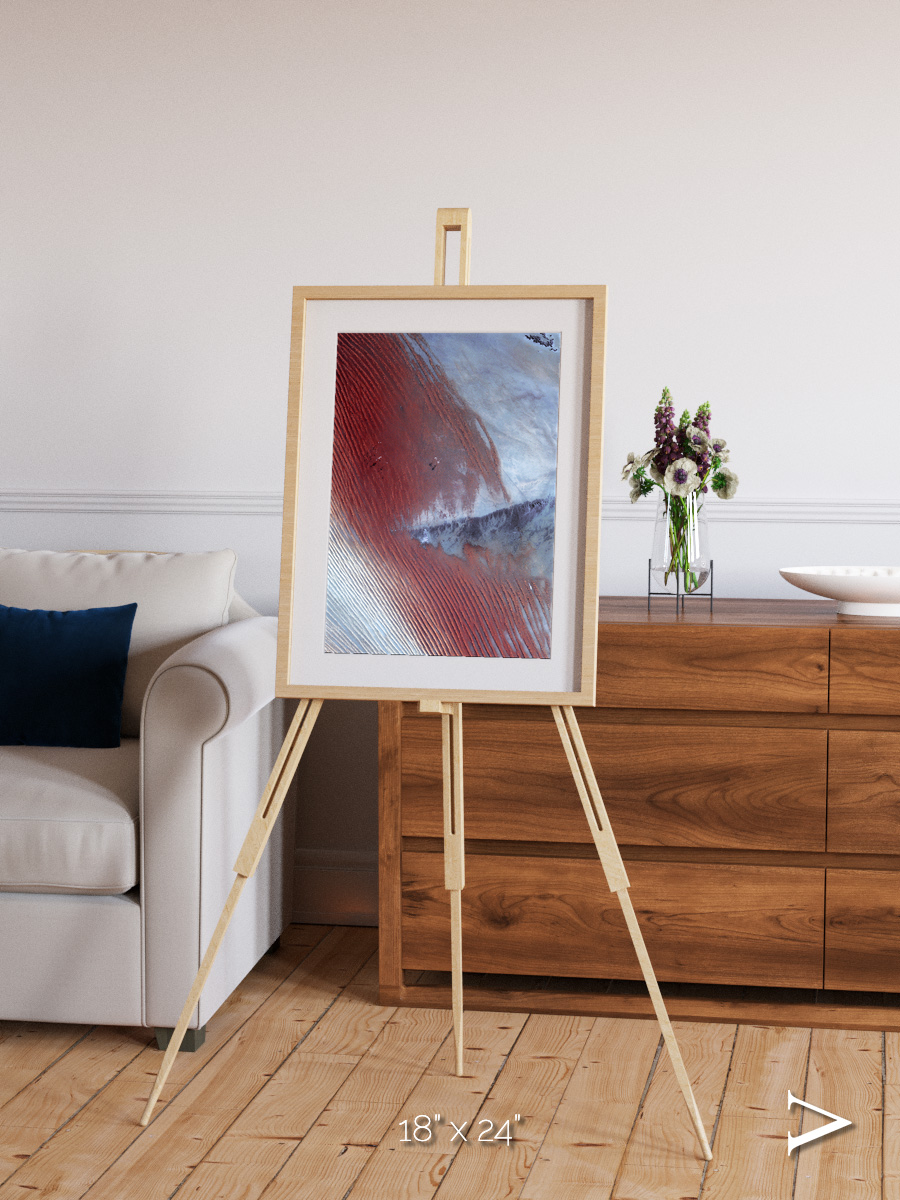 Wind Signatures, Empty Quarter Framed & Mounted Print