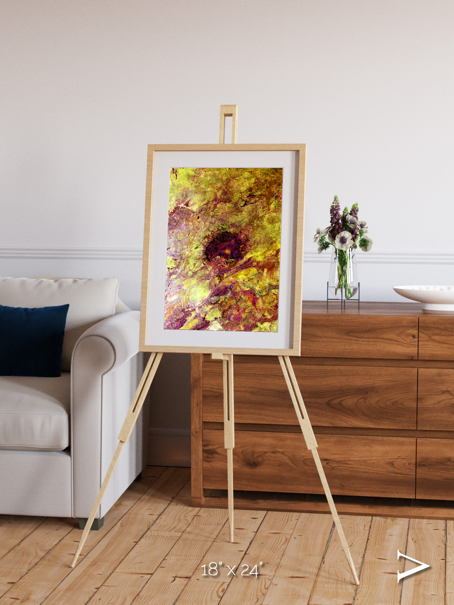 Magma Plains, Erongo Massif Framed & Mounted Print
