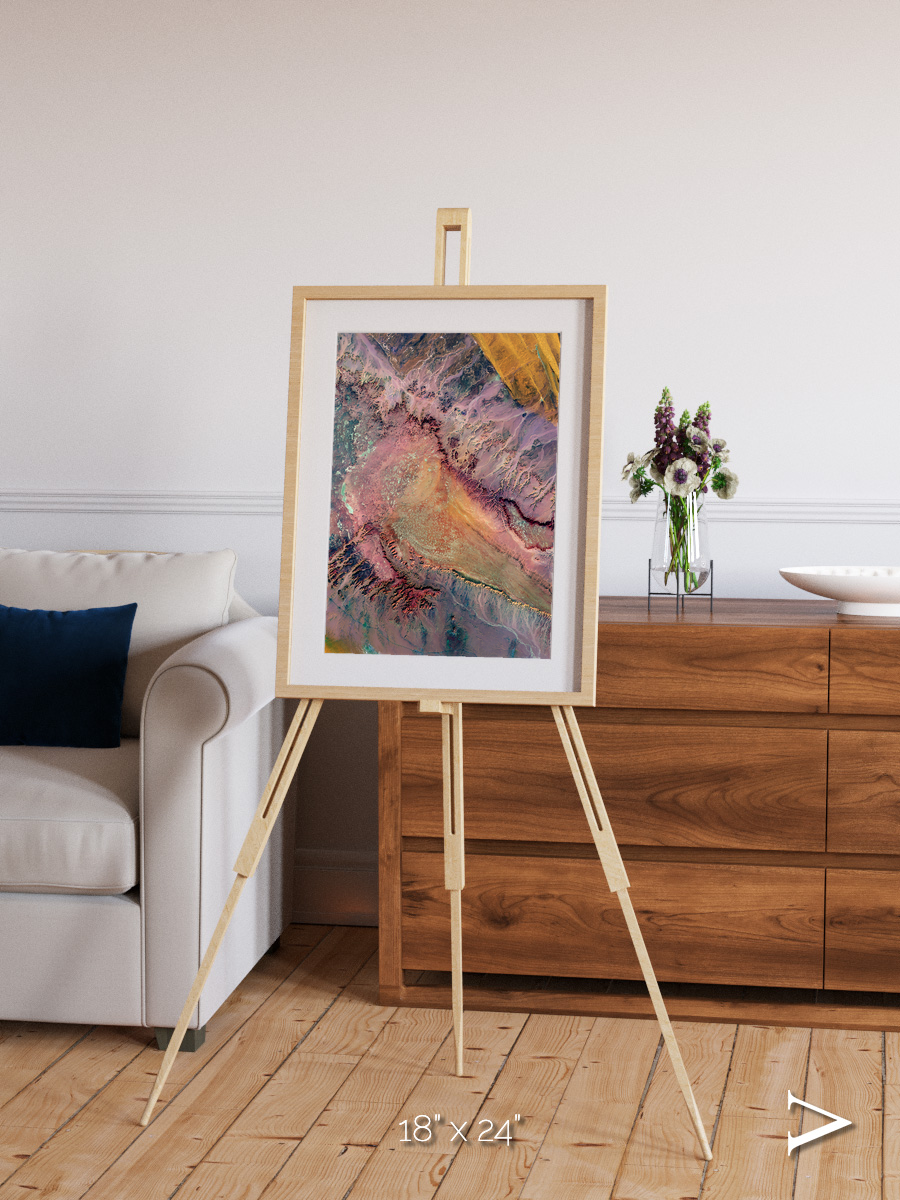 Echoes of Water, Western Desert Framed & Mounted Print