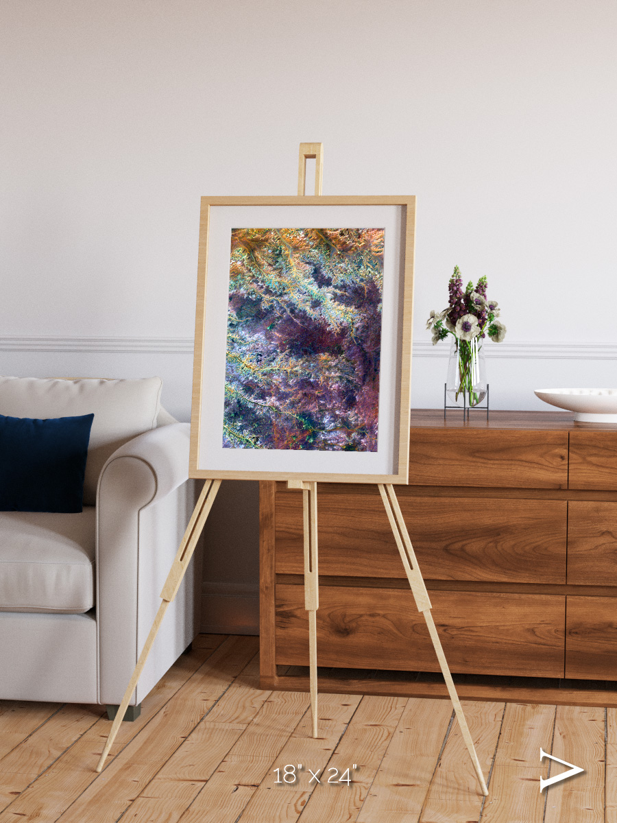River and Plain, Ghadamis River Framed & Mounted Print