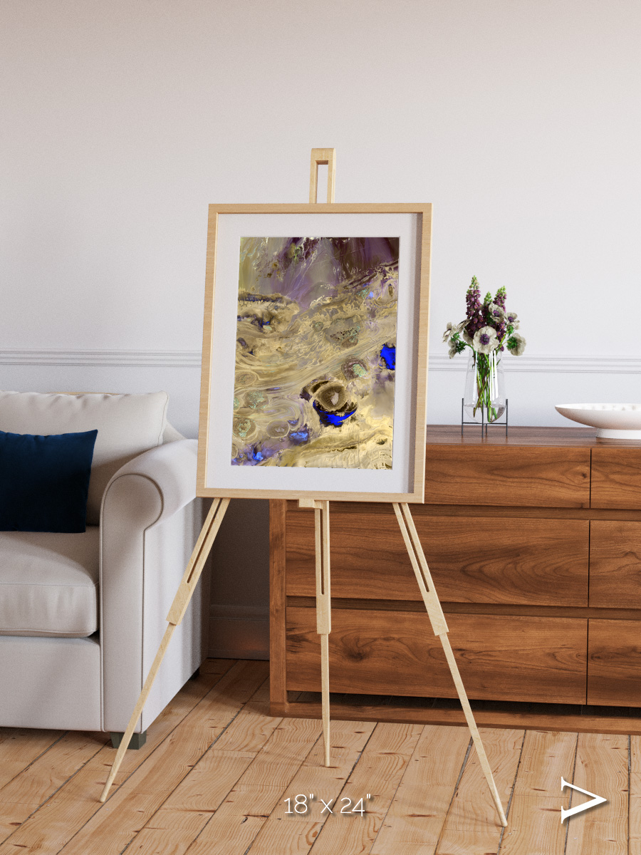 Salt Mirror, Great Salt Desert Framed & Mounted Print