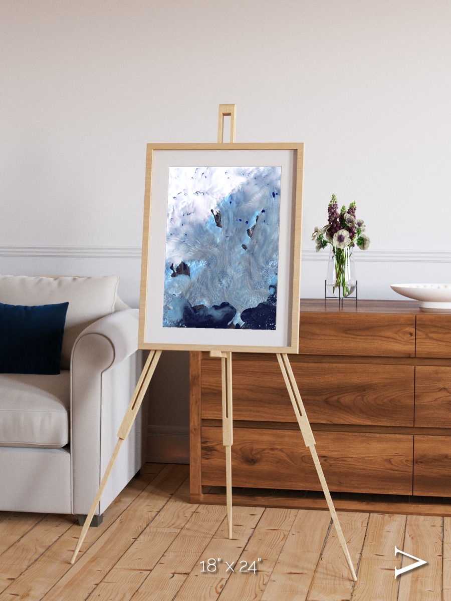 Waterways, Greenland Coast Framed & Mounted Print
