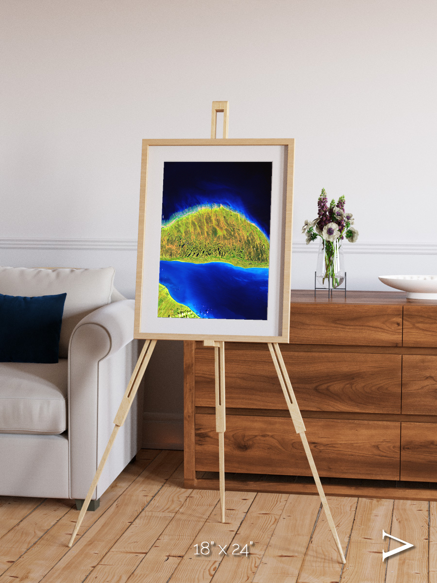 Coastal Fragments, Island Rebound Framed & Mounted Print