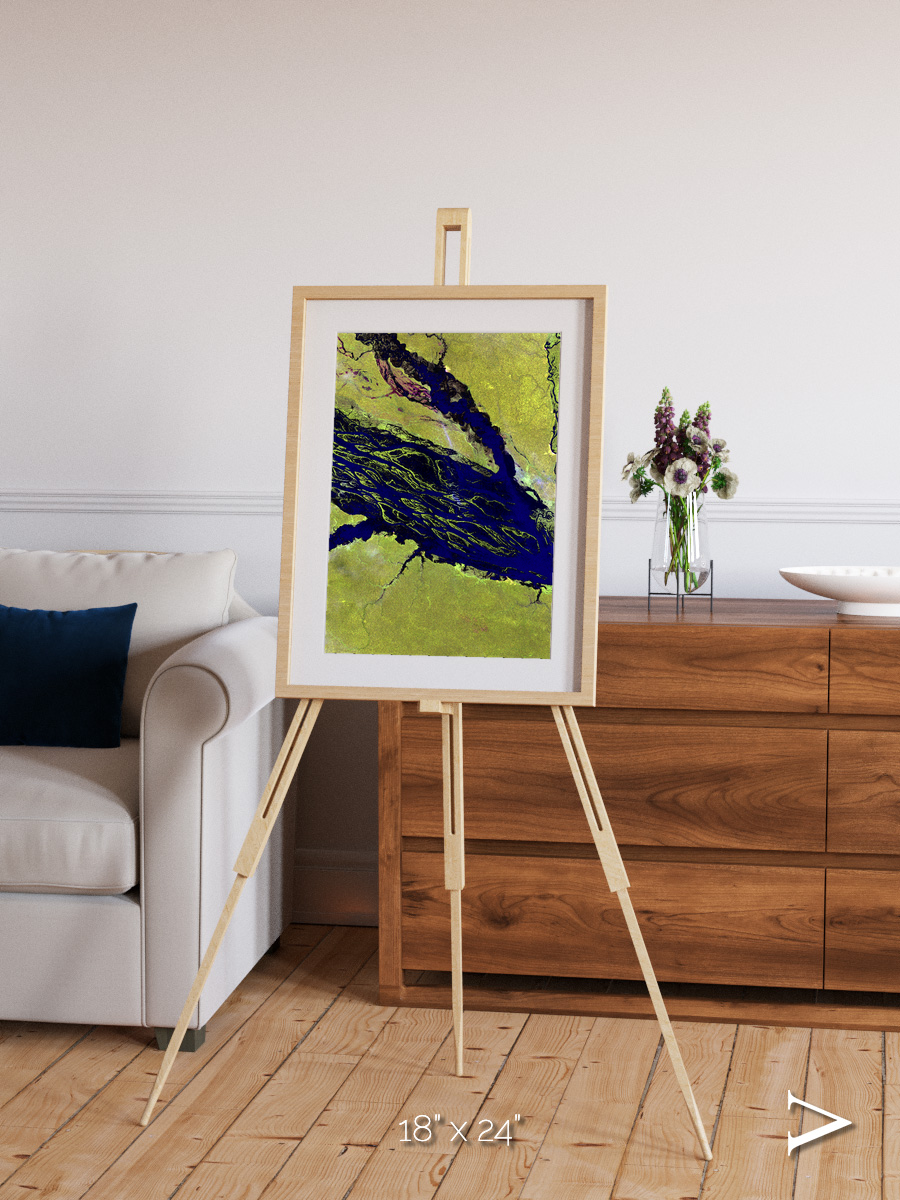 Painted Archipelago, Jau Park Framed & Mounted Print