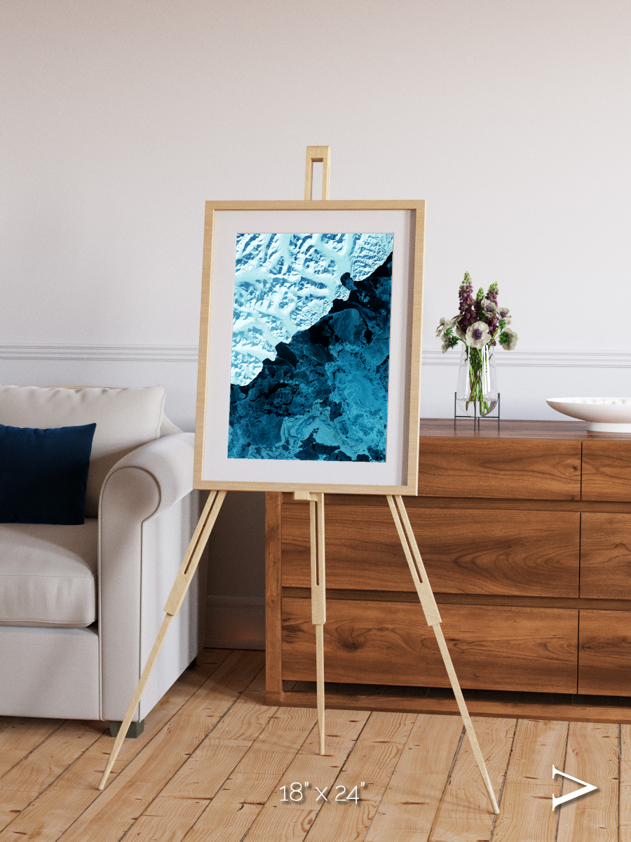 Glacial Passage, Kamchatka Peninsula Framed & Mounted Print