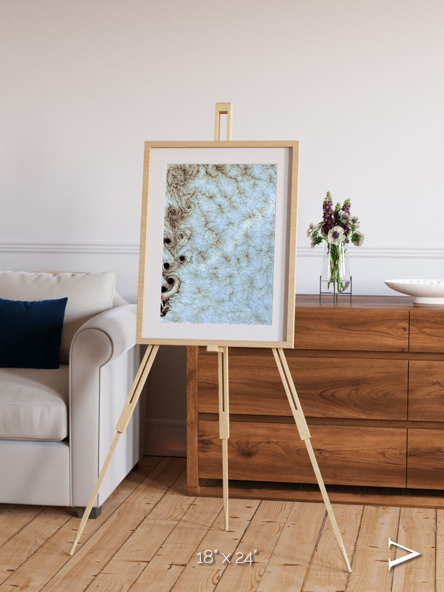 Wind Signatures, Karman Vortices Framed & Mounted Print