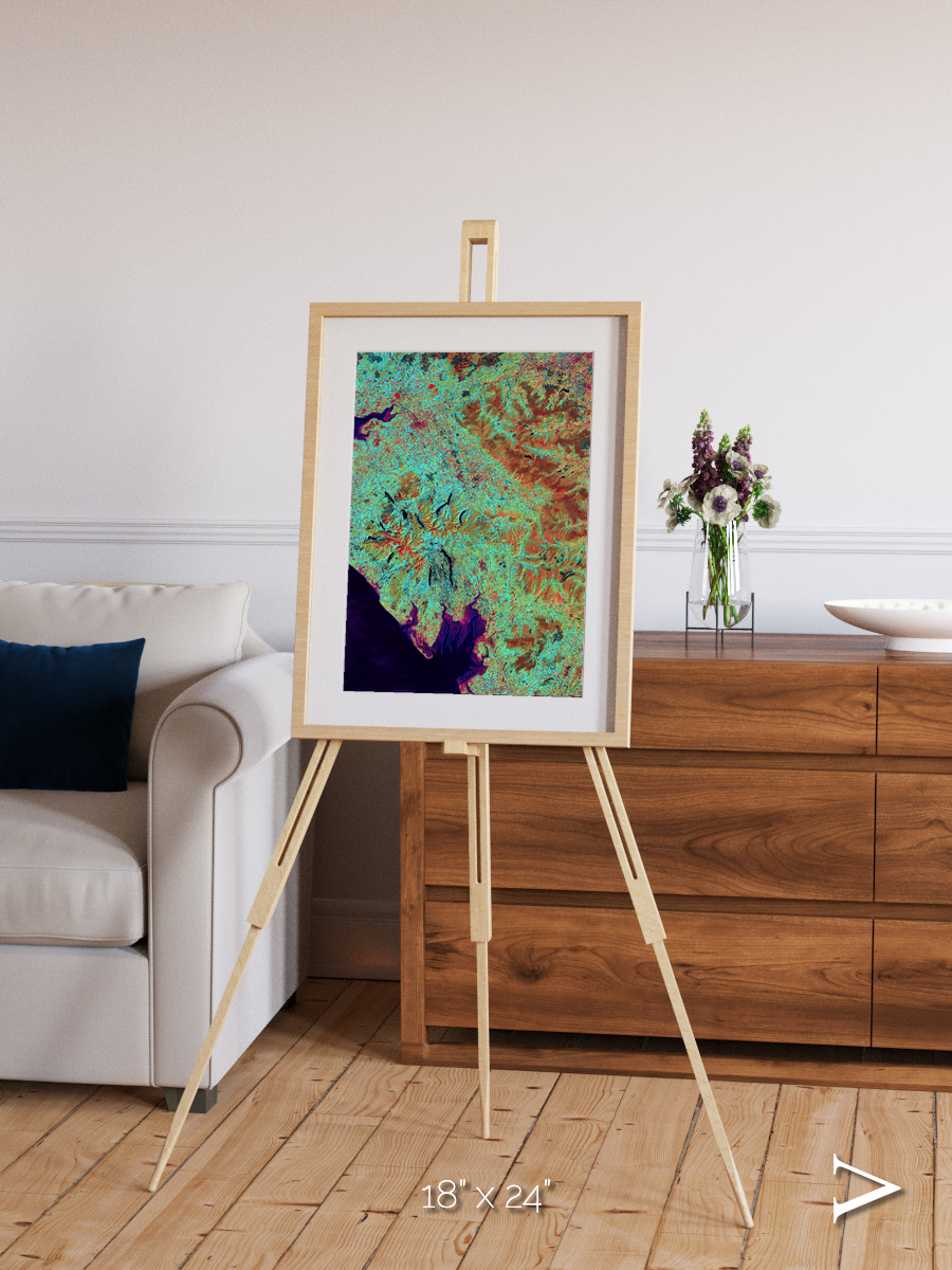 Polar Flow, Lake District Framed & Mounted Print