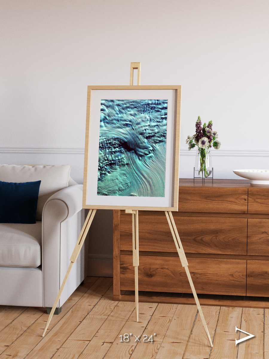 Ice River, Lambert Glacier Framed & Mounted Print