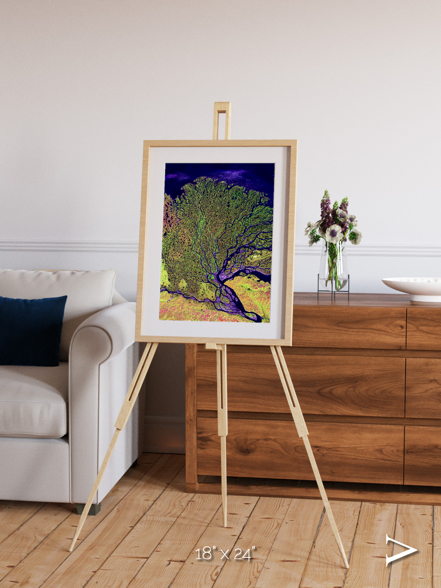 Delta Mosaic, Lena Delta Framed & Mounted Print