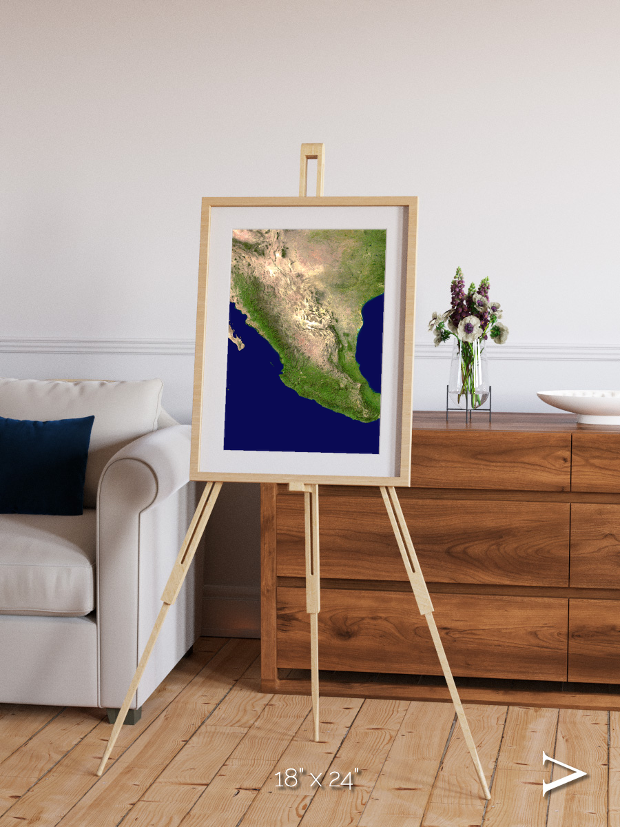 Windwritten Sands, Mexico and Central America Framed & Mounted Print