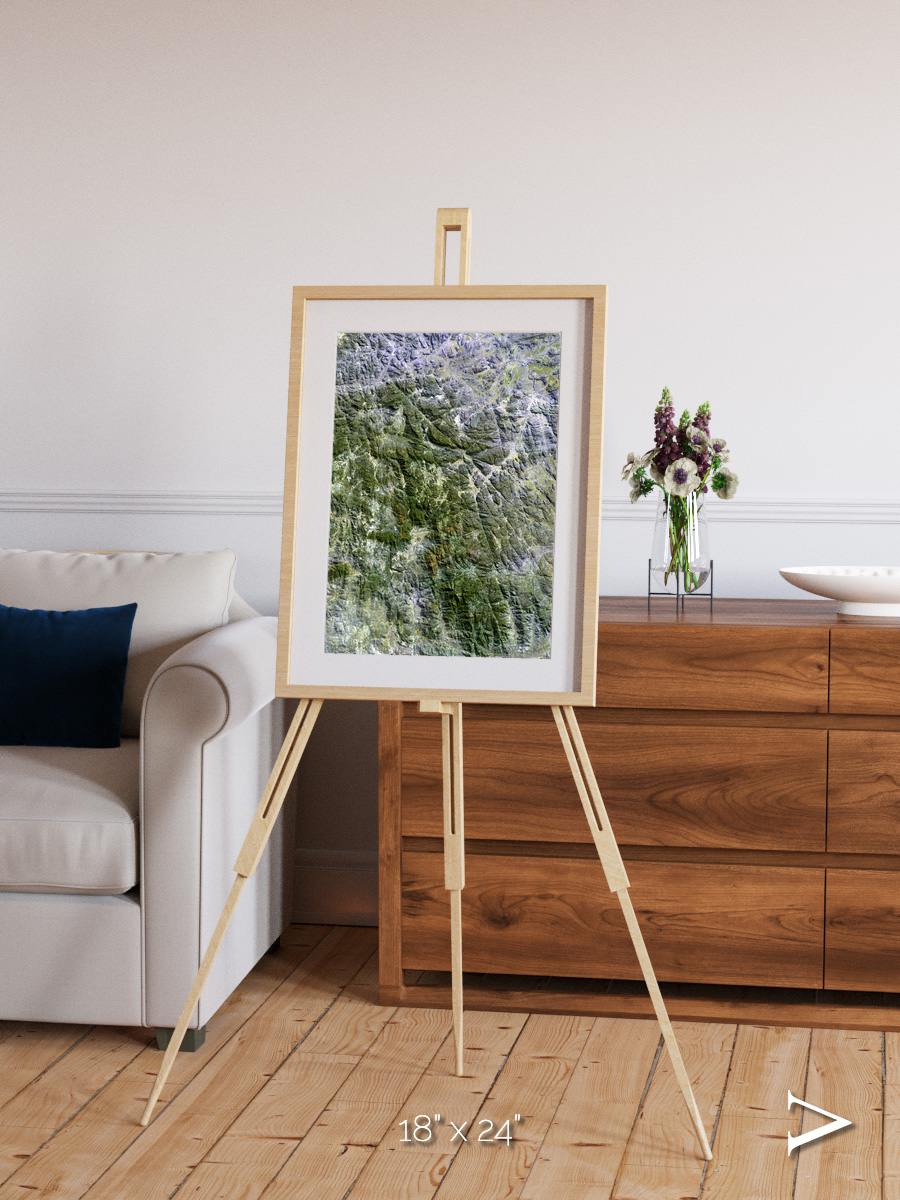 Earth in Colour, Namaqualand Framed & Mounted Print