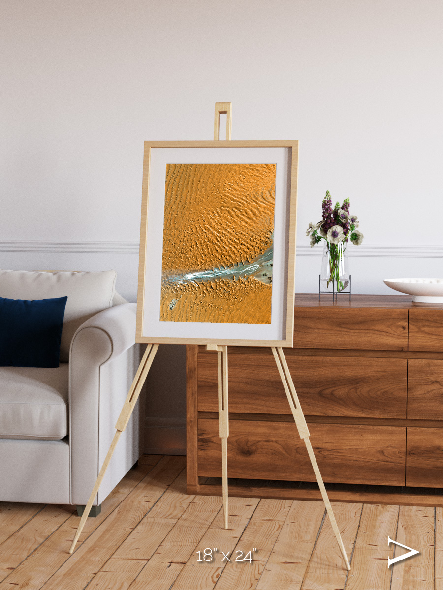 Sands in Motion, Namib Desert Framed & Mounted Print