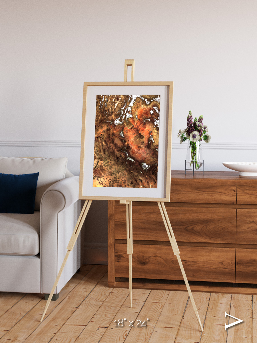 Sunlit Dunes, North America Framed & Mounted Print
