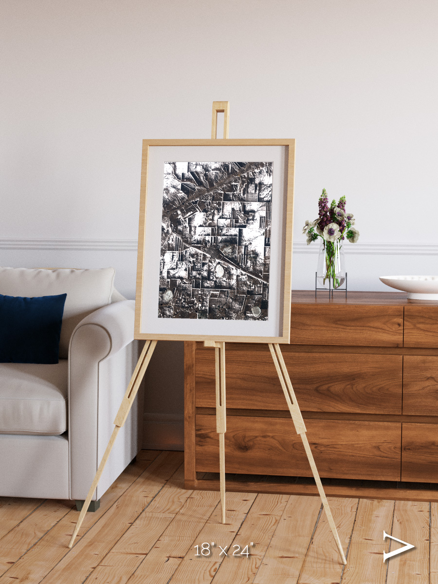Fertile Threads, Northern Kazakhstan Framed & Mounted Print
