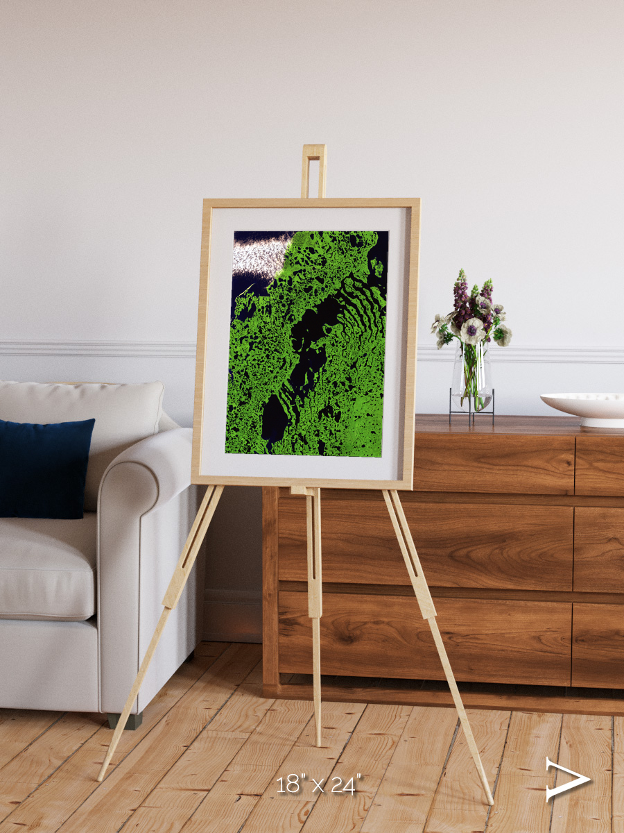 Tundra Reach, Liverpool Bay Framed & Mounted Print