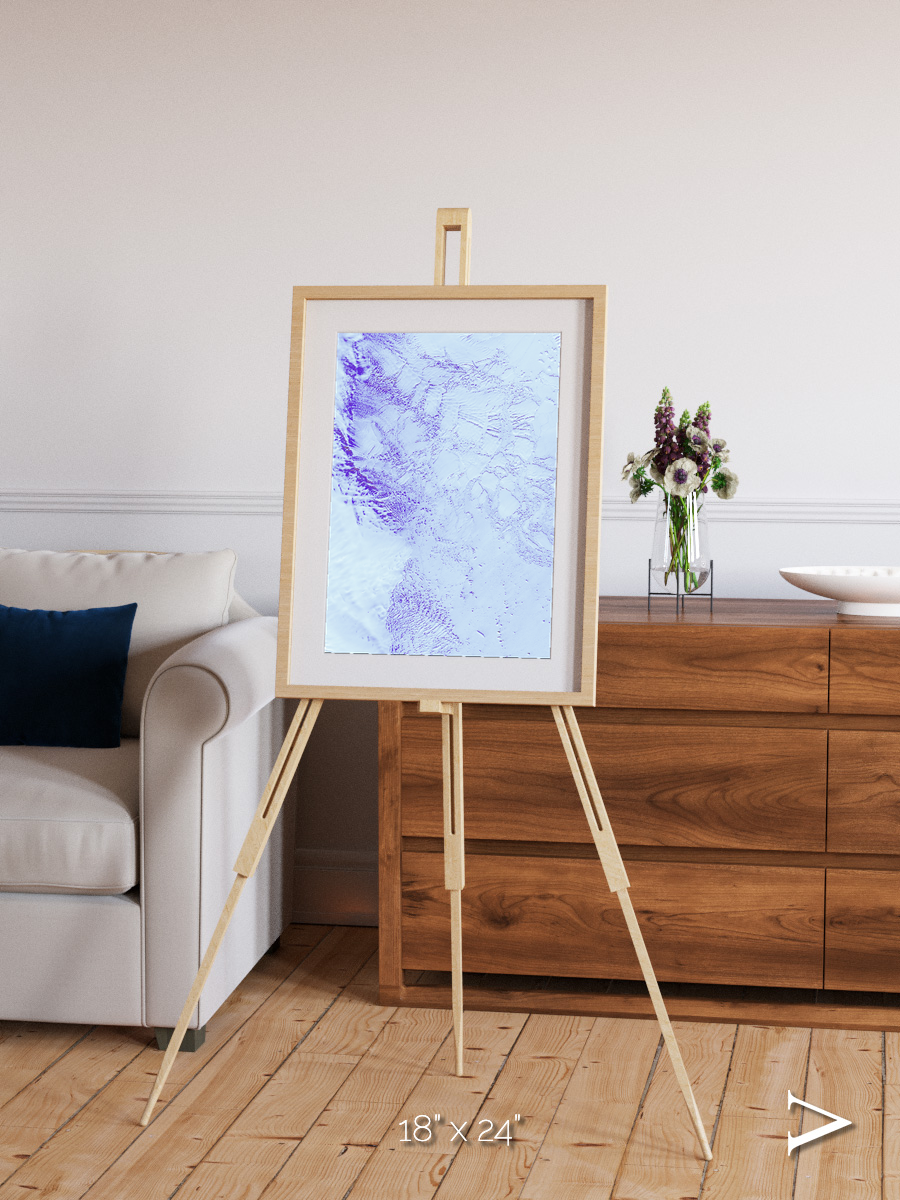 Ice River, Robinson Glacier Framed & Mounted Print