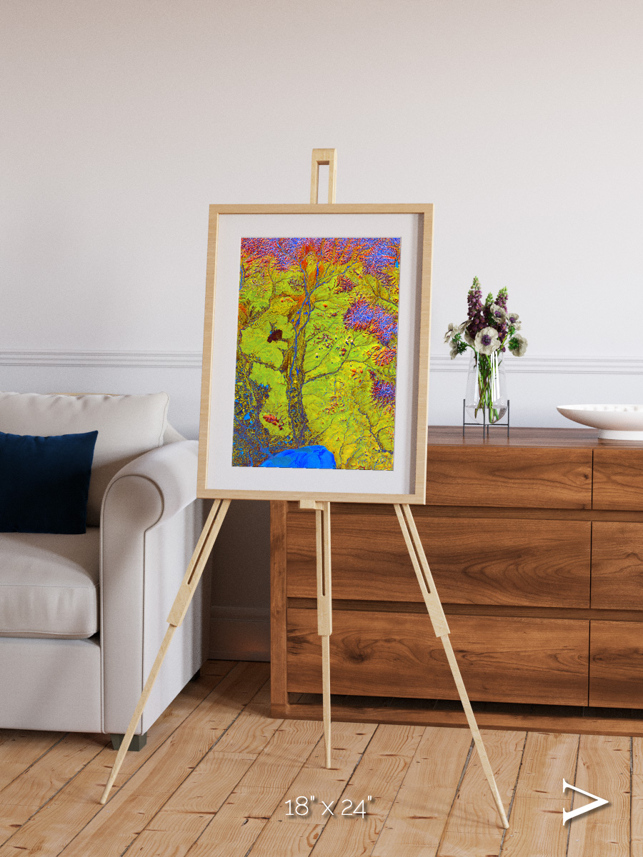 Glacial Ribbons, Chaunskaya Bay Framed & Mounted Print