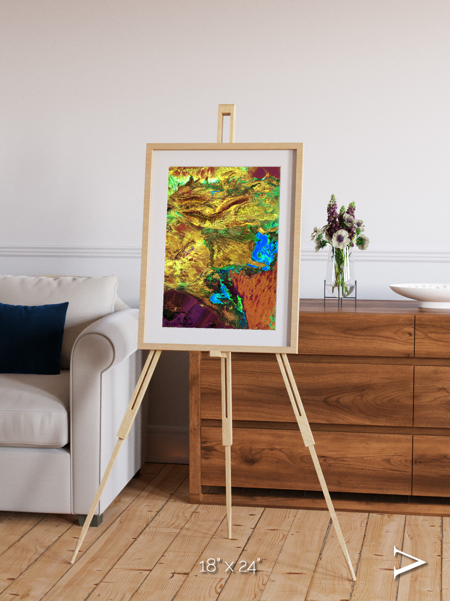 Salt and Storm, Dasht-e Kavir Framed & Mounted Print