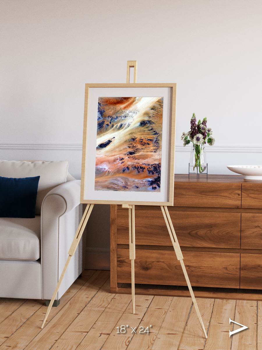 Shifting Dunes, Terkezi Oasis Framed & Mounted Print
