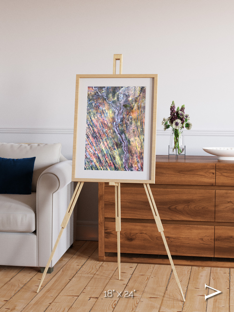 Crevasse Lines, The Optimist Framed & Mounted Print