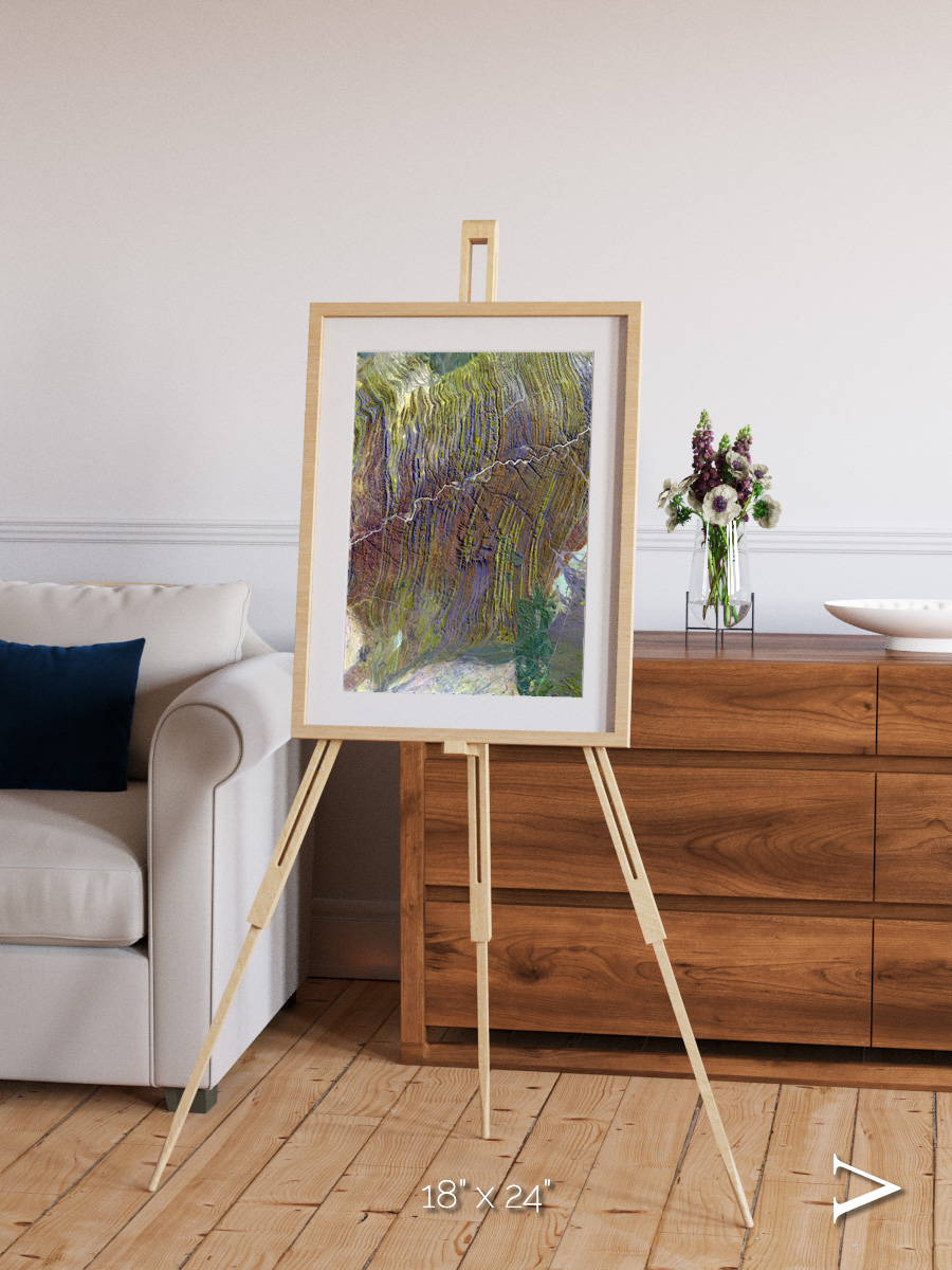 Shifting Dunes, Ugab River Framed & Mounted Print
