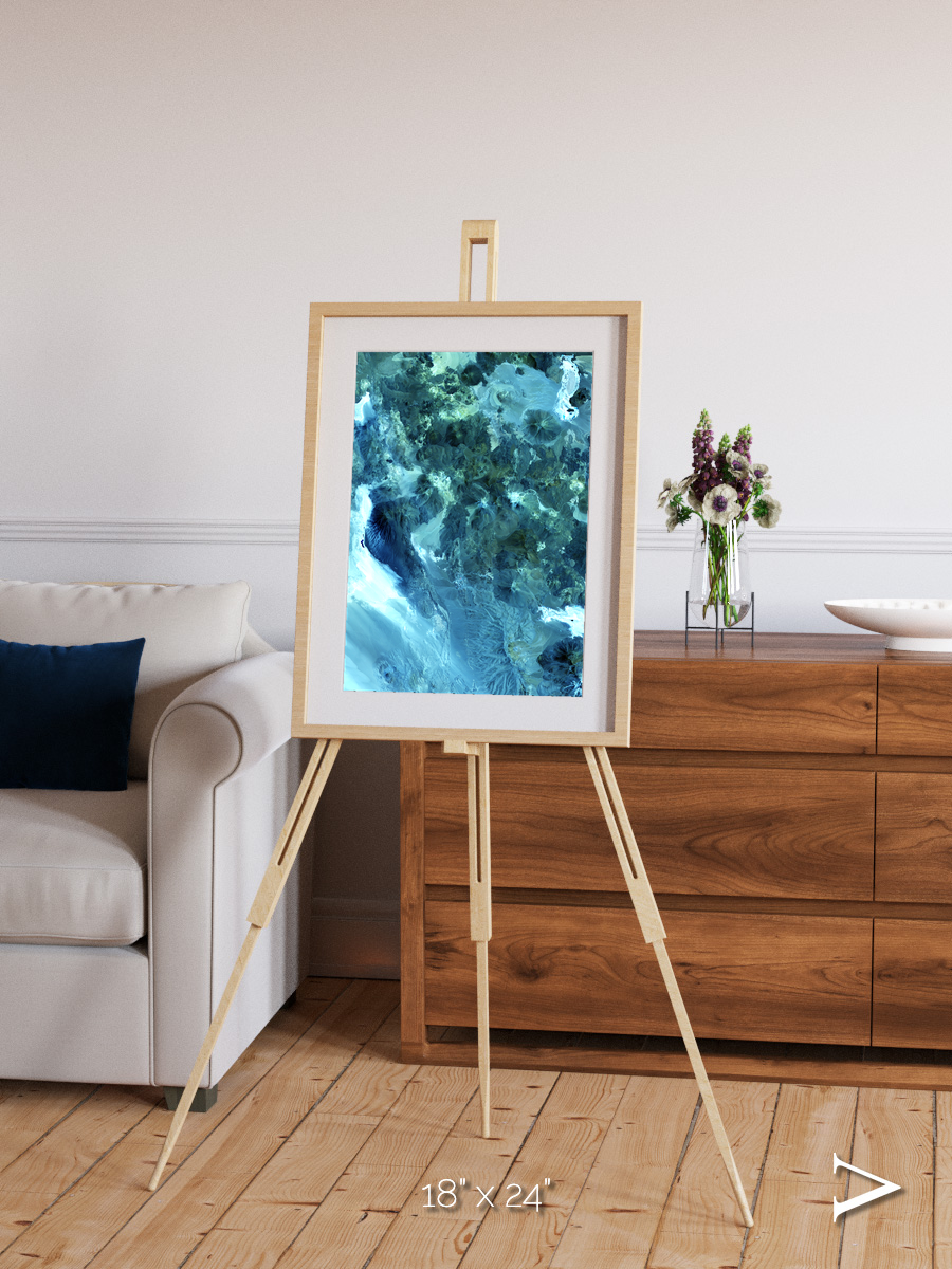 Heat Scars, Volcanoes Framed & Mounted Print