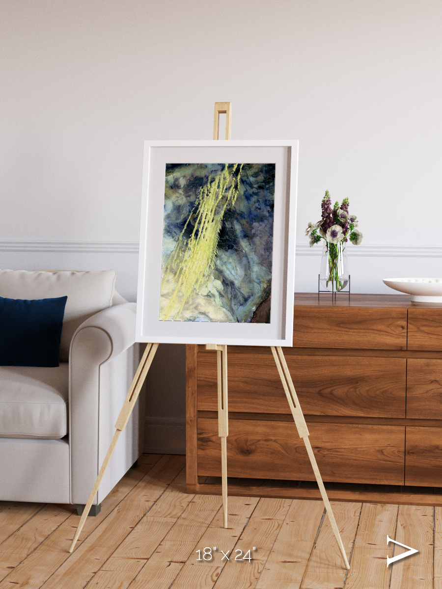 Shifting Sands, Algerian Abstract Framed & Mounted Print