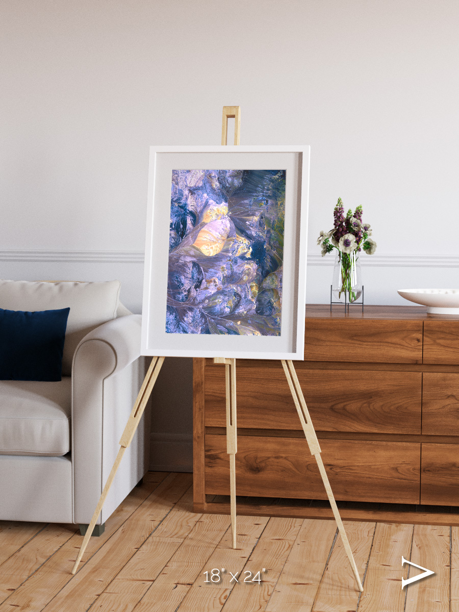 Heat Scars, Andes Framed & Mounted Print