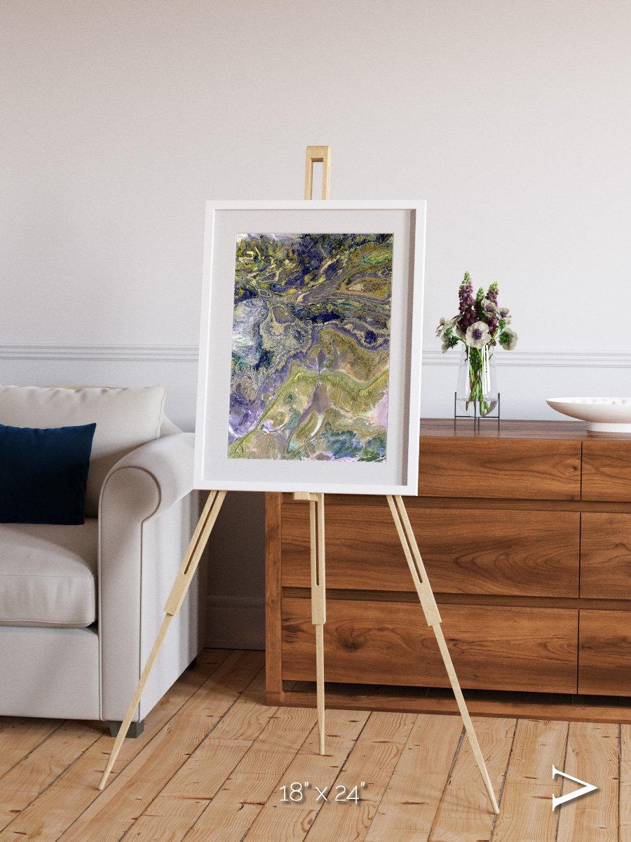 Mineral Horizons, Anti-Atlas Framed & Mounted Print