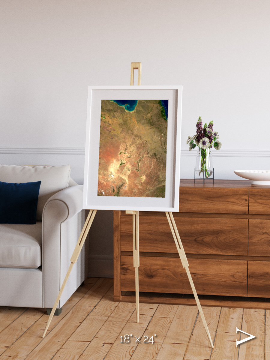 Winding Waters, Australia Framed & Mounted Print
