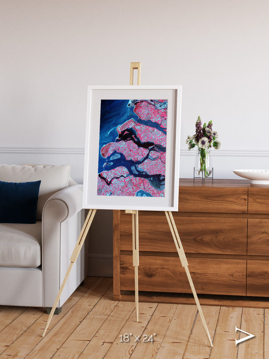 Windward Isles, Delta Region Netherlands Framed & Mounted Print