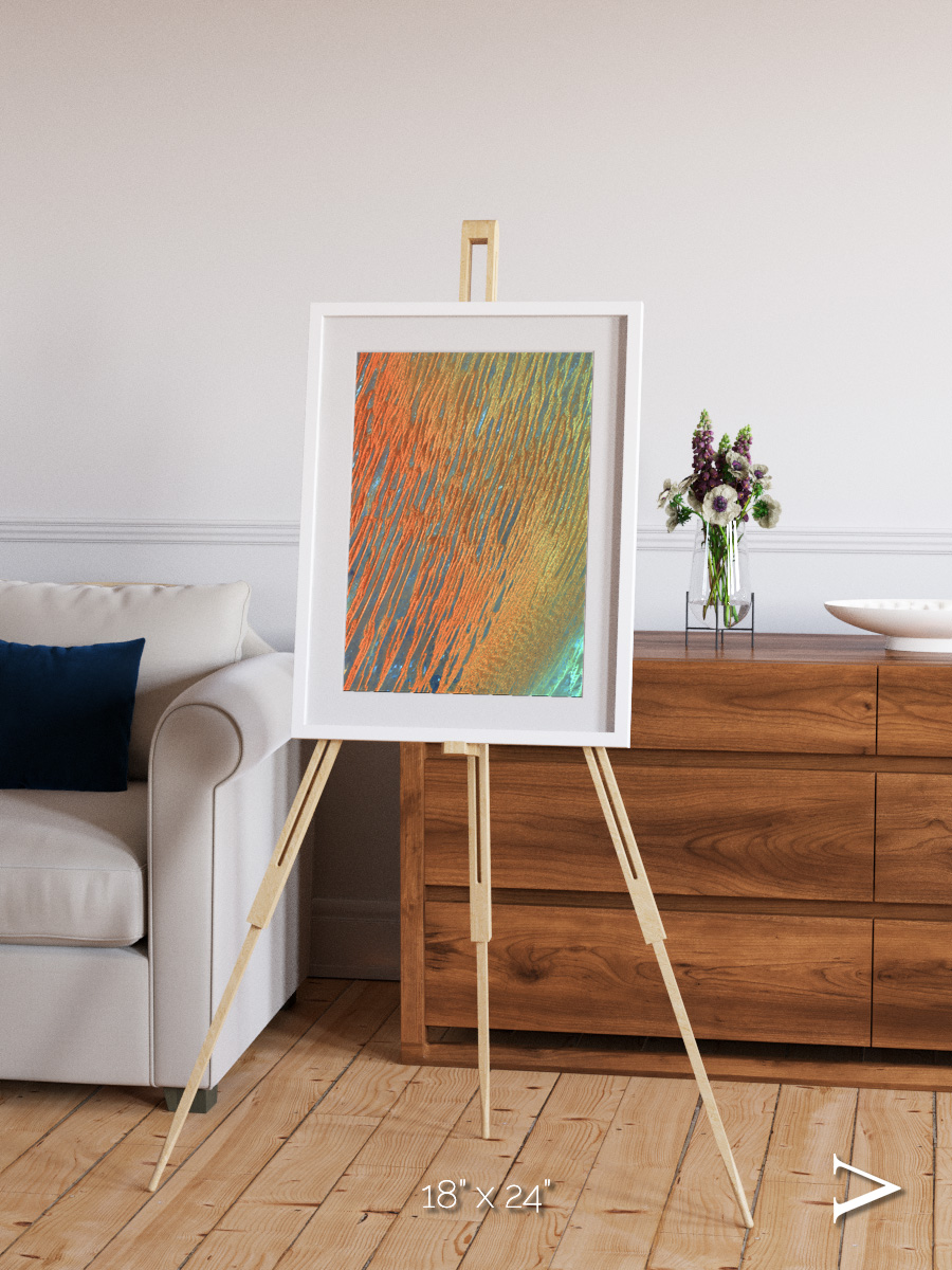 Windwritten Sands, Erg Chech Framed & Mounted Print