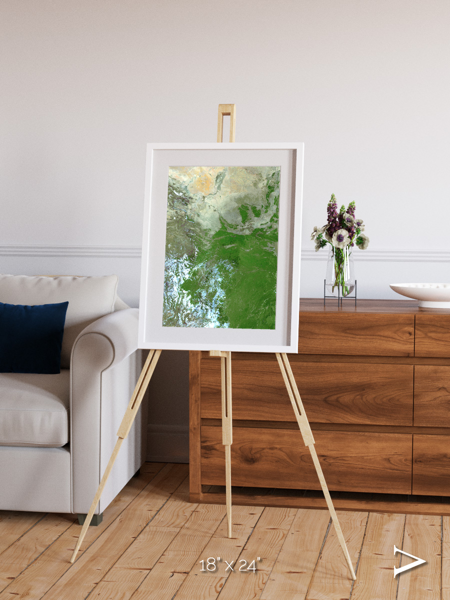 Sea Inlet, Eastern Asia Framed & Mounted Print