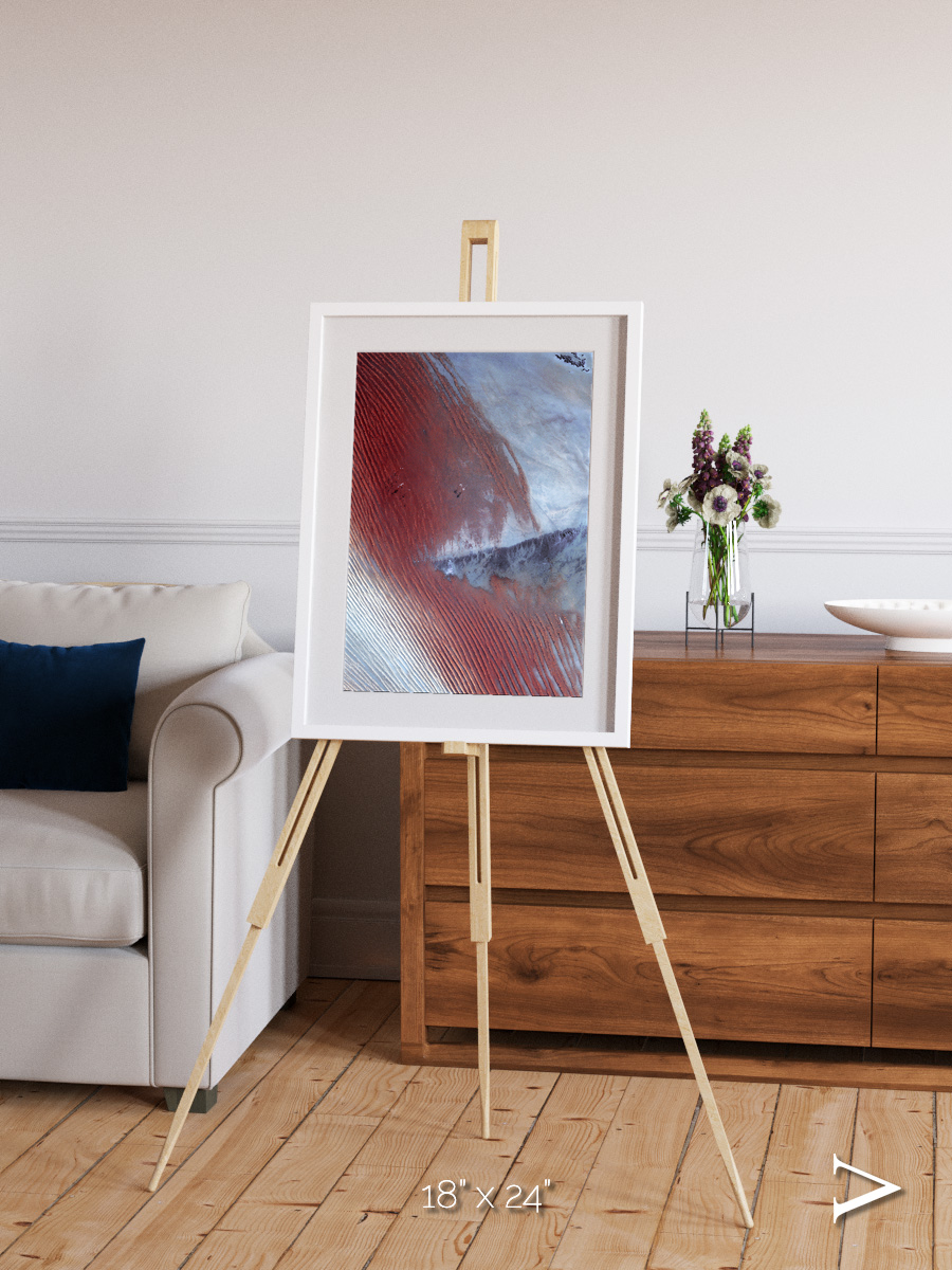 Wind Signatures, Empty Quarter Framed & Mounted Print