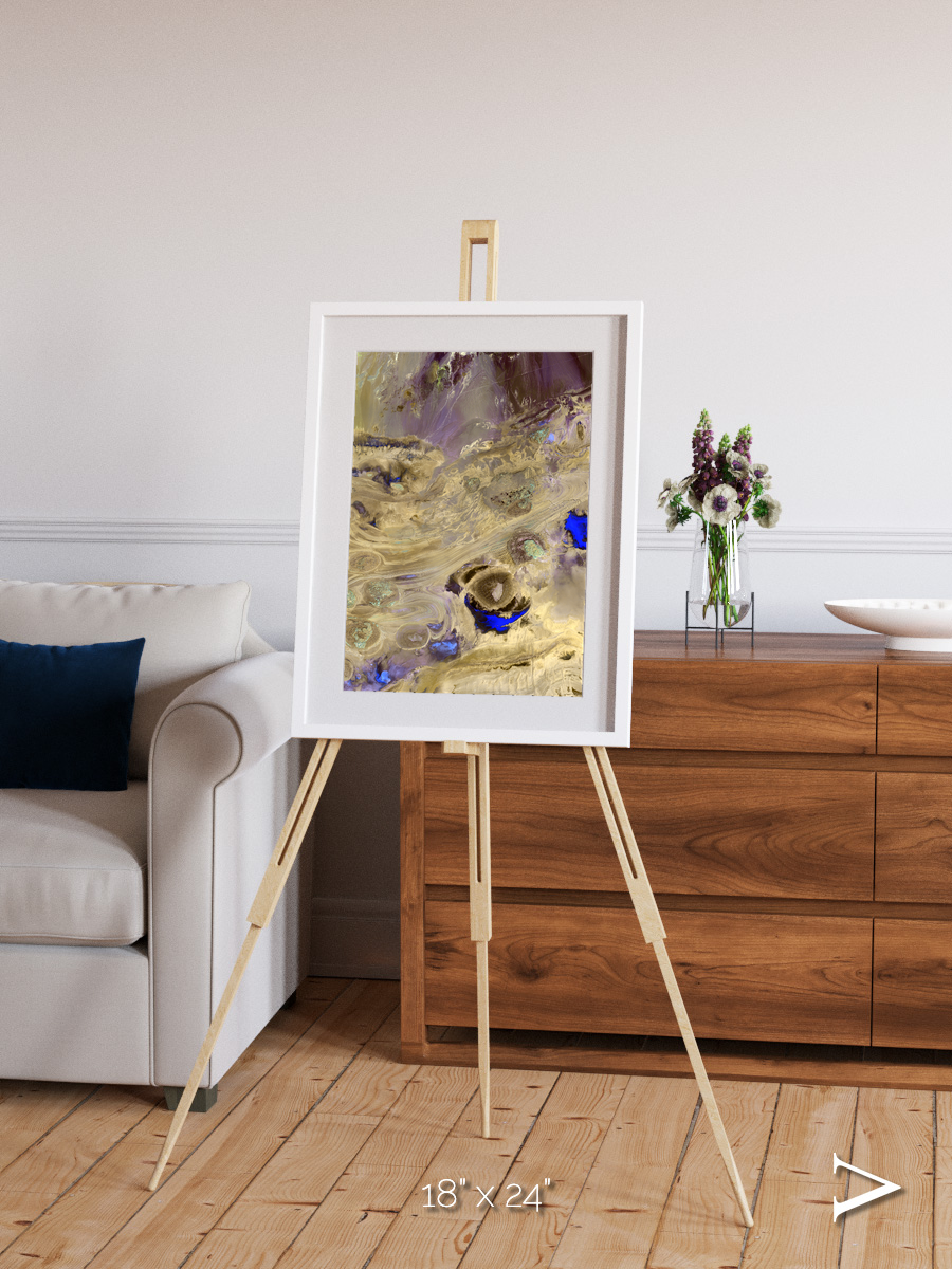 Salt Mirror, Great Salt Desert Framed & Mounted Print