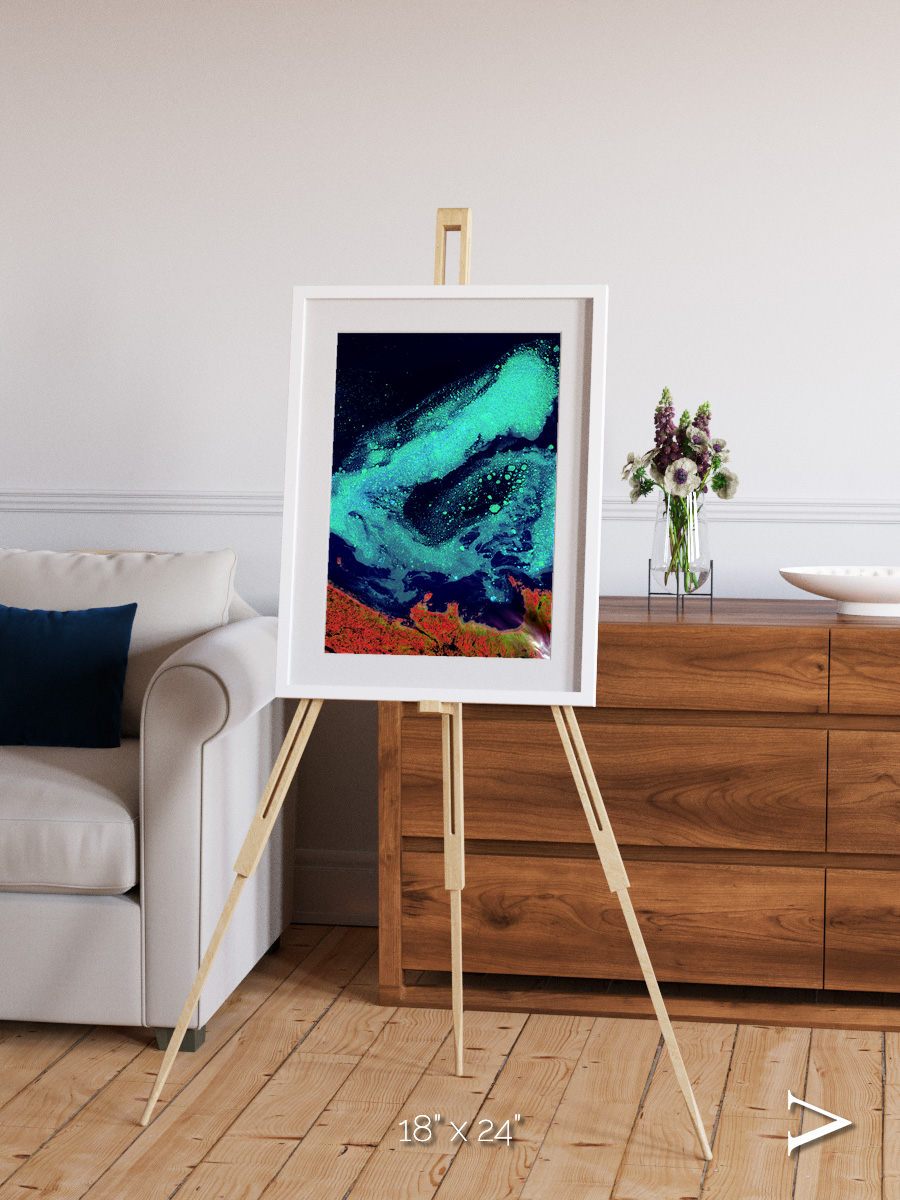 Frozen Currents, Foxe Basin Framed & Mounted Print