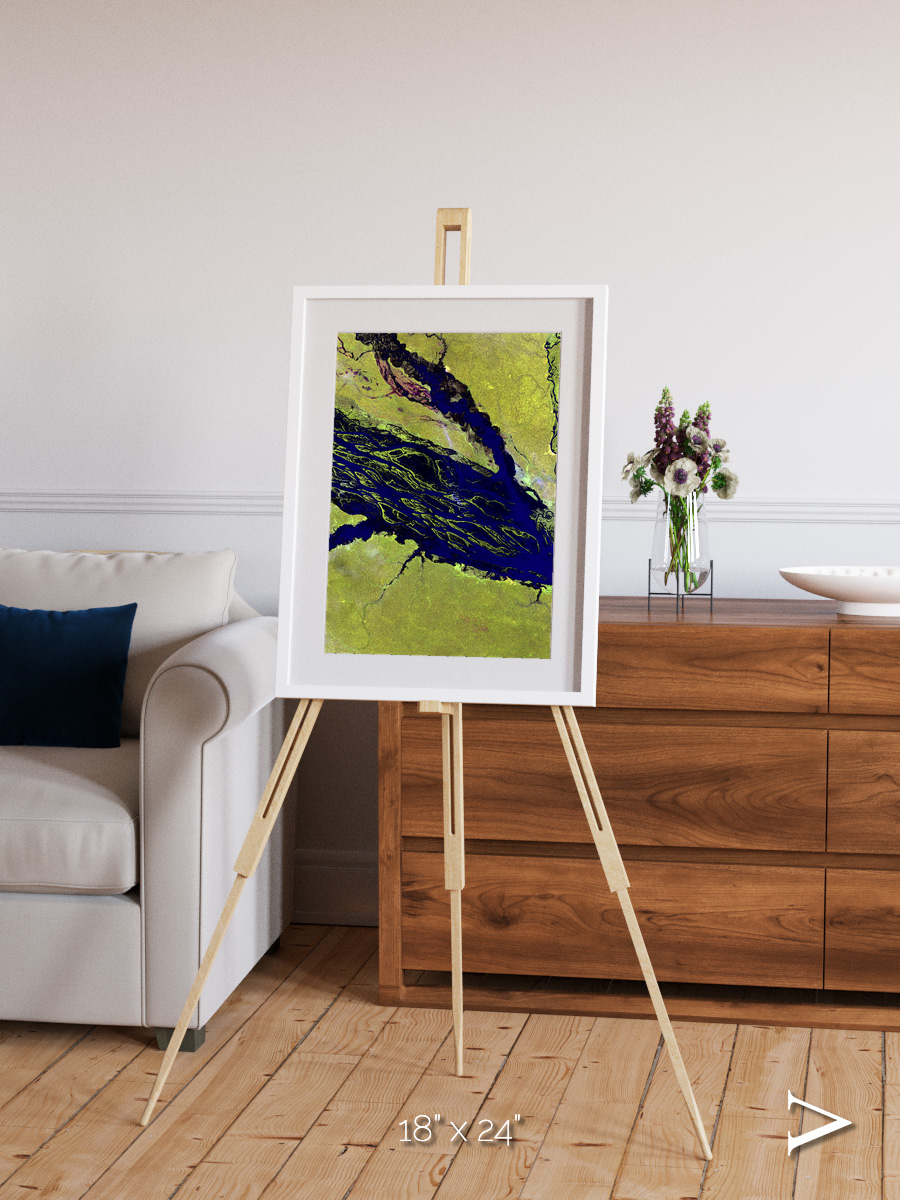 Painted Archipelago, Jau Park Framed & Mounted Print