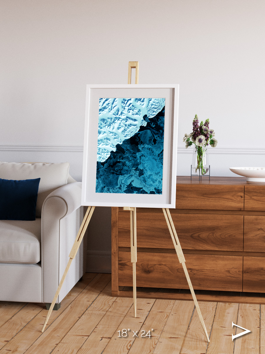 Glacial Passage, Kamchatka Peninsula Framed & Mounted Print
