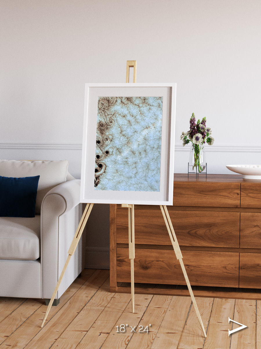 Wind Signatures, Karman Vortices Framed & Mounted Print