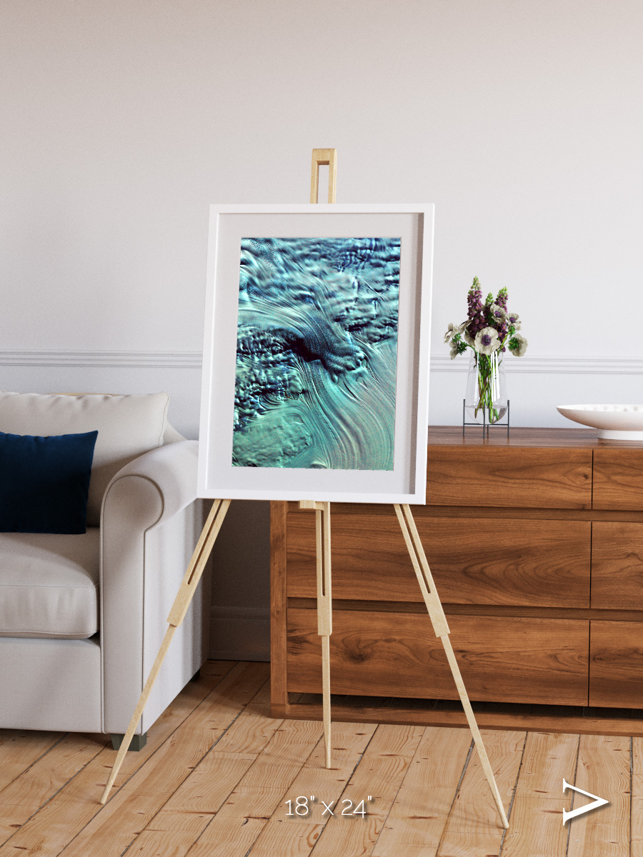 Ice River, Lambert Glacier Framed & Mounted Print