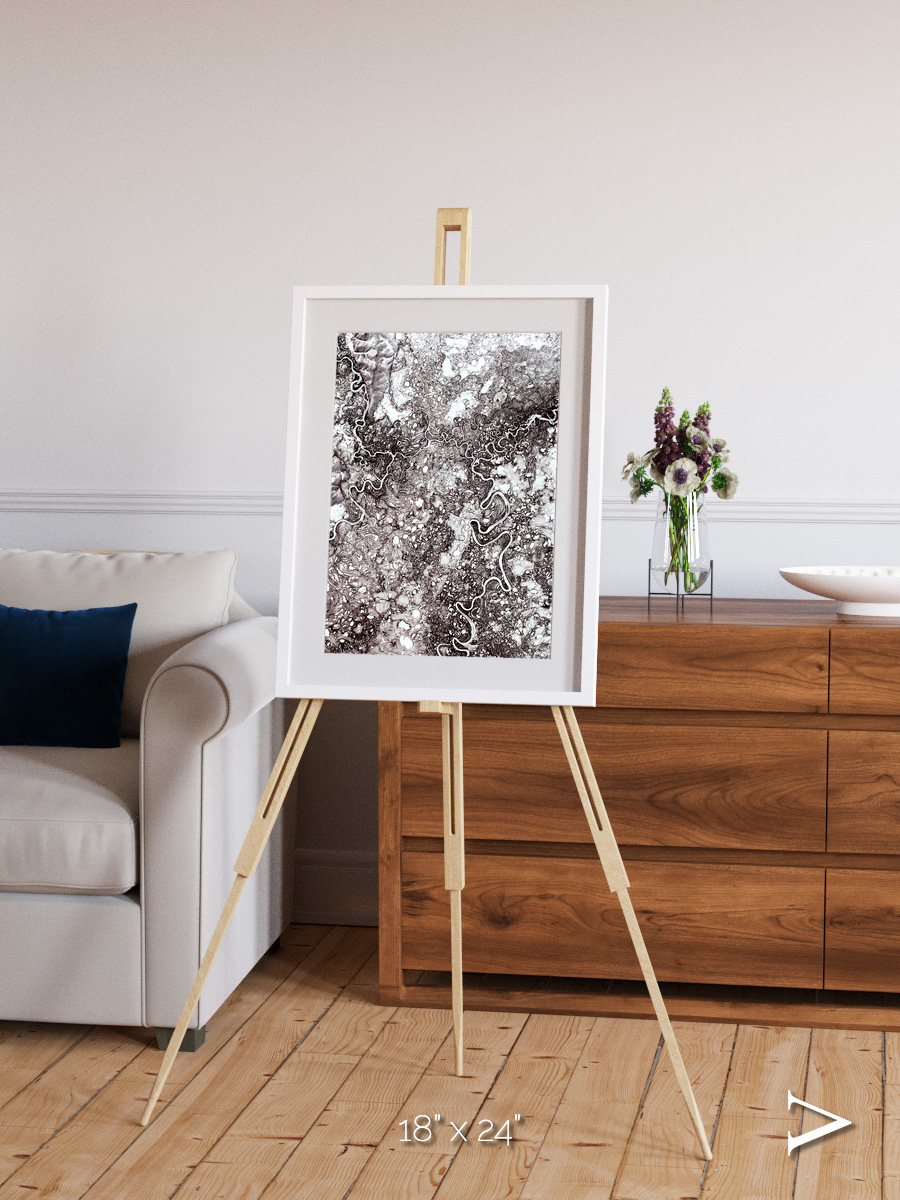 River Threads, Mayn River Framed & Mounted Print
